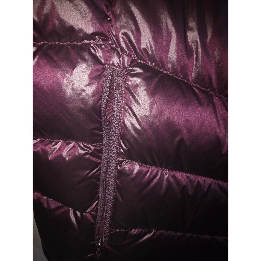 Eddie Bauer Womens Packable Down Jacket 650 Fill Puffer Plum Purple Large - Picture 5 of 7